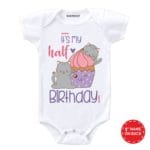 It's my half birthday new design baby romper
