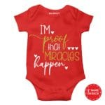 red baby onesie