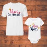 Chaos coordinator and miss romper and tshirt