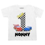 First Birthday Family Combo Outfits with car design