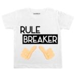rule breaker dad&son combo tshirt romper color white