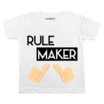 rule breaker dad&son combo tshirt romper color white