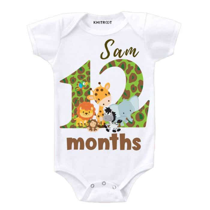 twelve month baby romper 12 month baby birthday