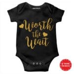 worth the wait baby outfit