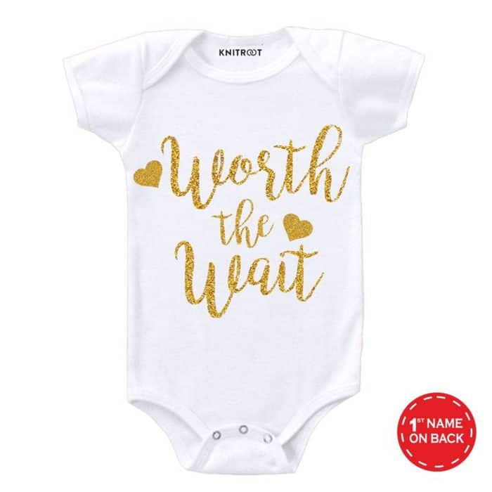 worth the wait onesie