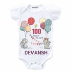 100 day baby shower Romper