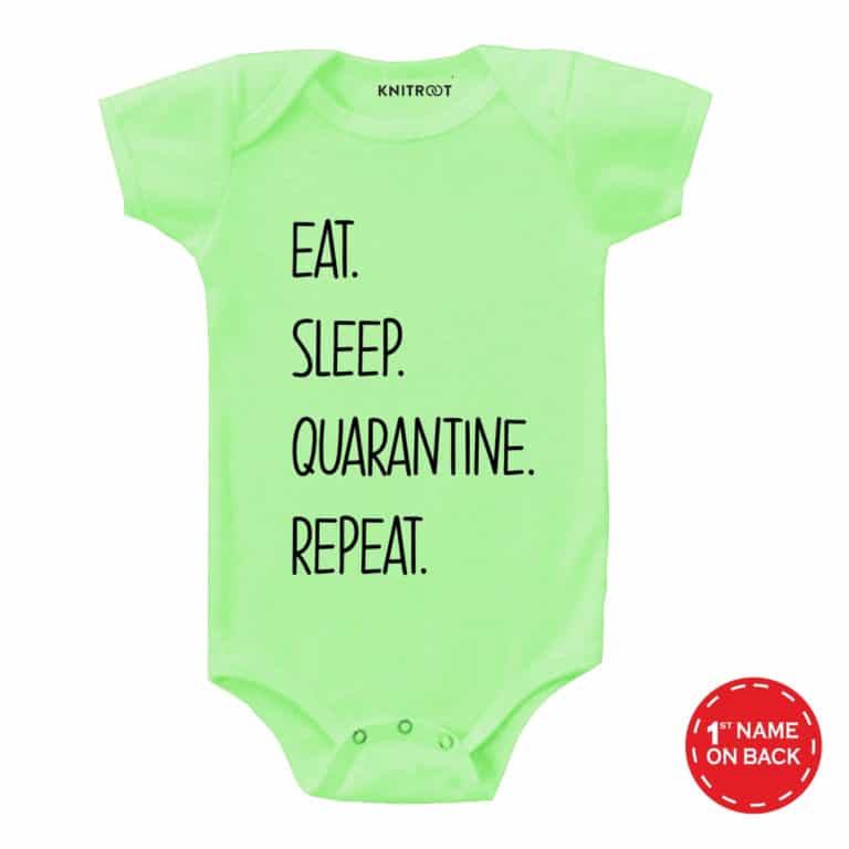 eat sleep quarantine repeat pista onesie