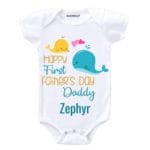 first fathers day romper