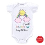 i am the rainbow during the storm baby romper