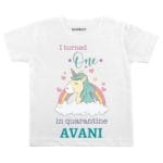 i turned one in quarantine baby t shirt pitch