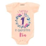 i turned one in quarantine romper