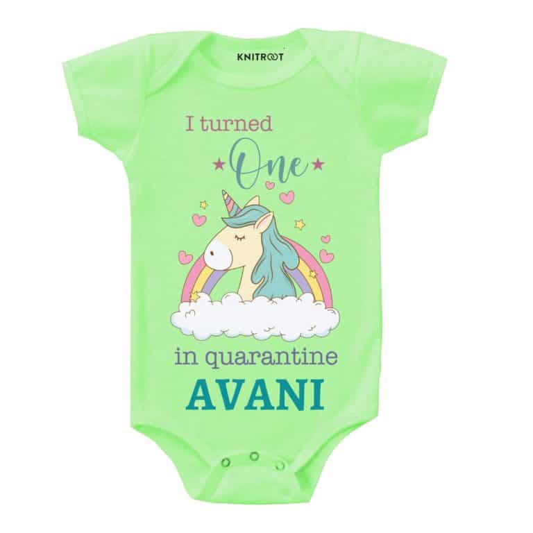i turned one in quarantine pista romper