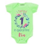 i turned one in quarantine romper