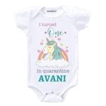 i turned one in quarantine peach romper