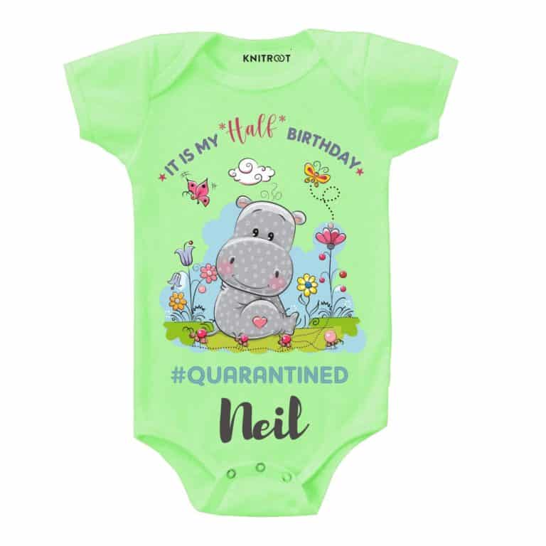 its my half birthday quarantine romper half birthday in Quarantine