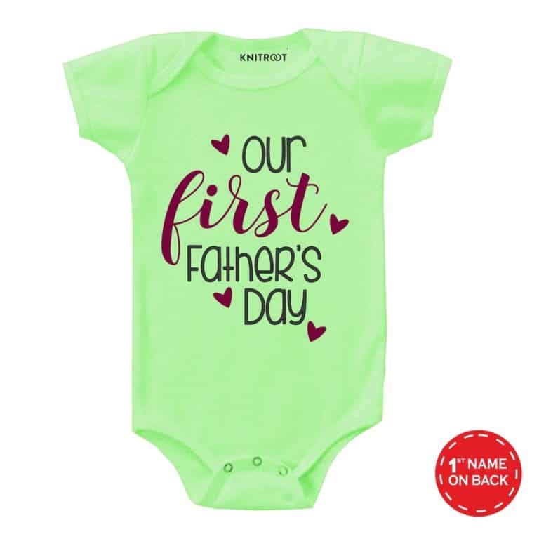 our first father's day baby suit