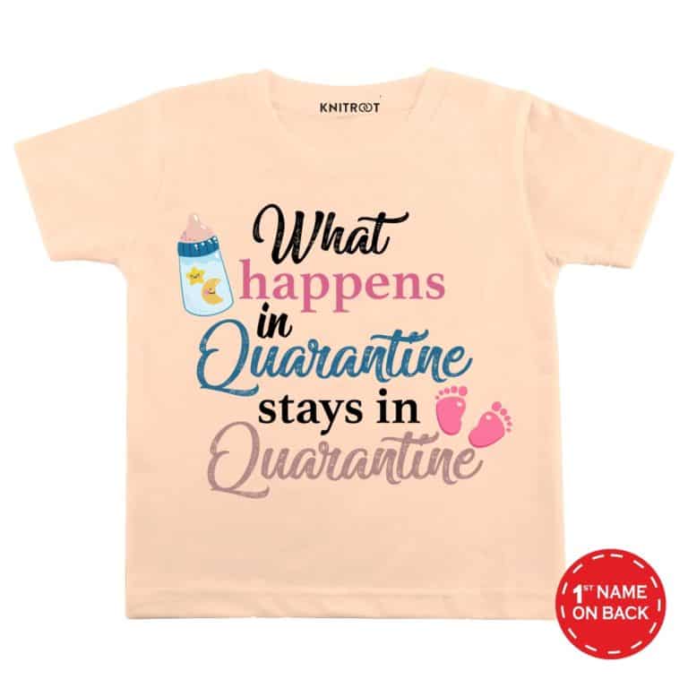 what happens in quarantine stays in quarantine peach tees This is My Quarantine Shirt