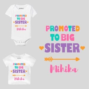 Promoted To Big Sister Baby Outfit
