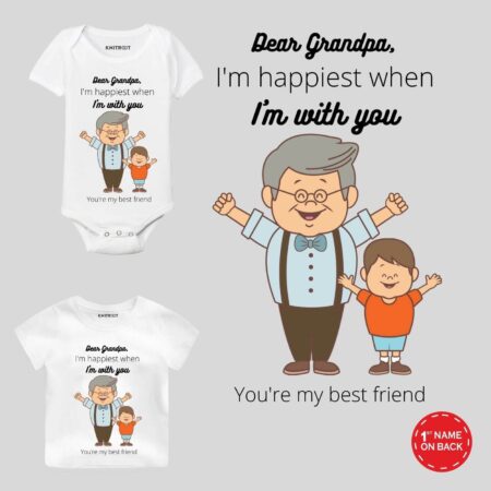 Grandpa My Best Friend Kids Wear