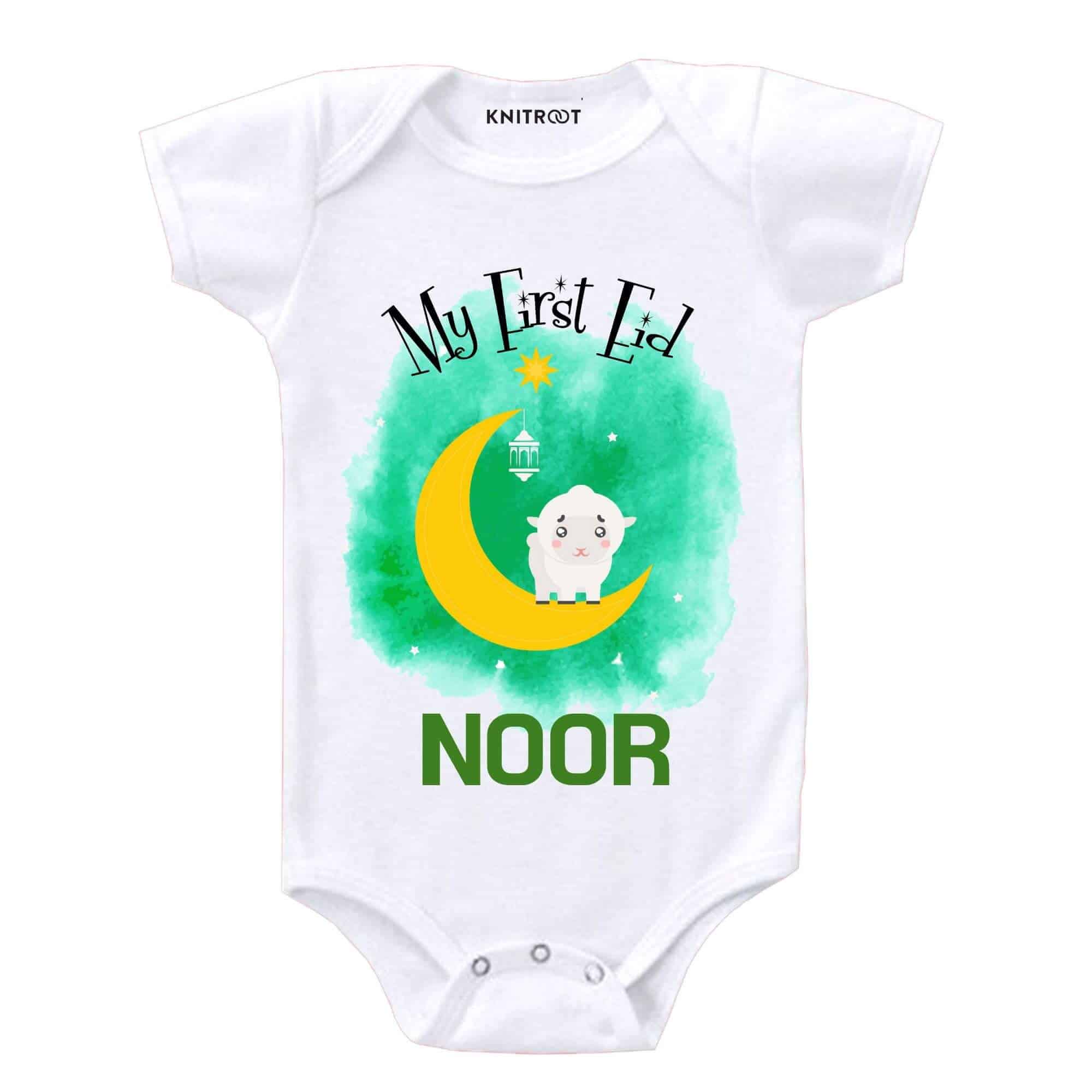 My first eid newborn baby onesies