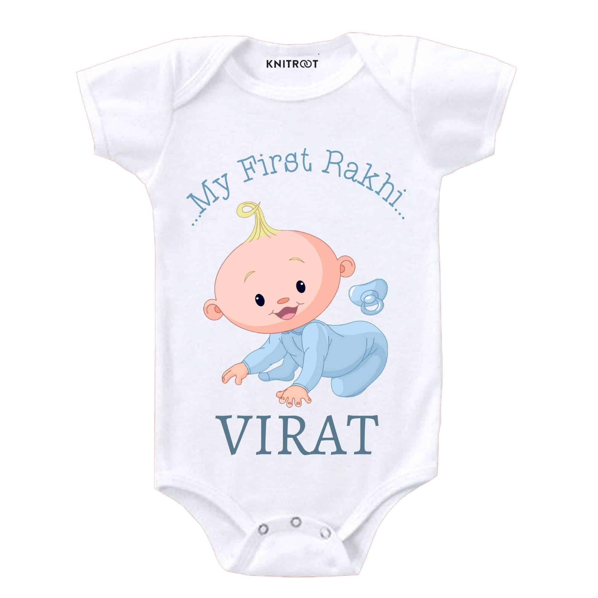 my first rakhi custom baby clothes