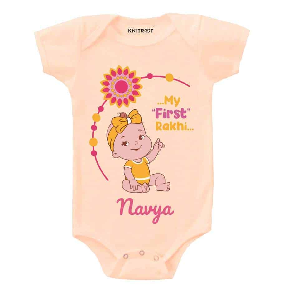 my first rakhi dress in pitch