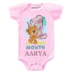 1 Month Baby Birthday Wishes Printed Outfit