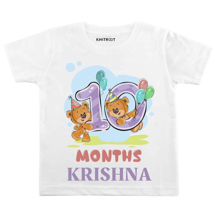 10 Month Teddy Theme Tees