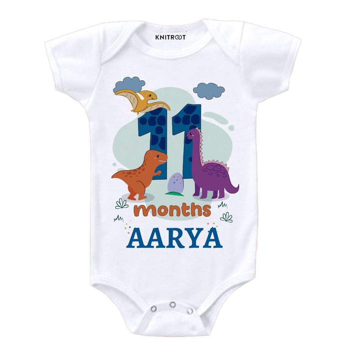 11 Month DINO Theme Onesies