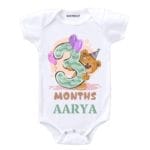 3 Months Birthday Romper T-shirt