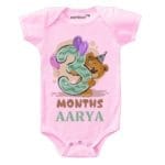 3 Months Birthday Romper T-shirt