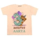 3 Months Birthday Romper T-shirt