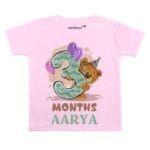 3 Months Birthday Romper T-shirt