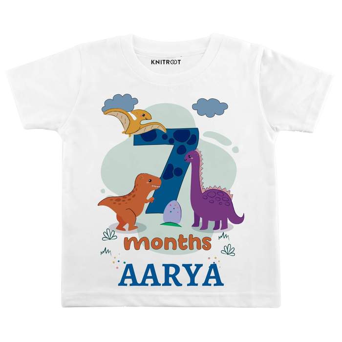 7 Month DINO Theme TEES
