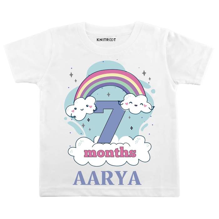 7 Month Rainbow Theme TEES