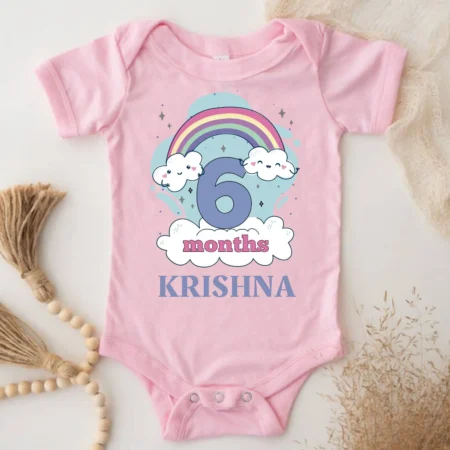 6 Month Rainbow Theme Baby Wear