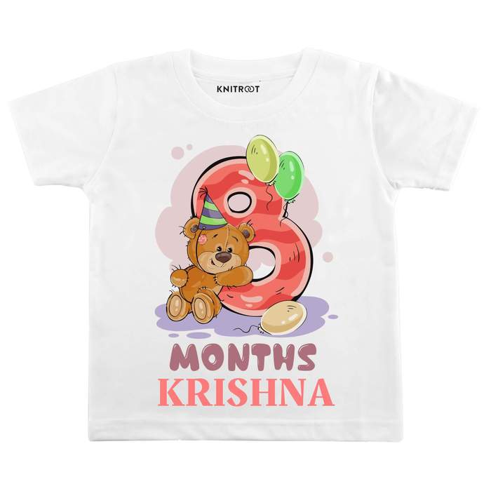8 Month Teddy Theme Tees