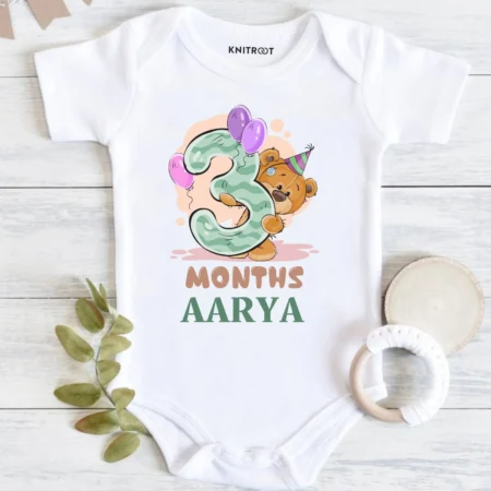 3 Months Birthday Romper T-shirt