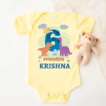 6 Month Dinosaur Theme Baby Outfit