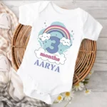 3 Month Rainbow Theme Baby Wear