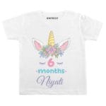 6 Months Unicorn Design Baby Clothes