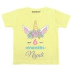 6 Months Unicorn Design Baby Clothes