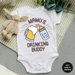 Mamu's Drinking Buddy Baby Outfit
