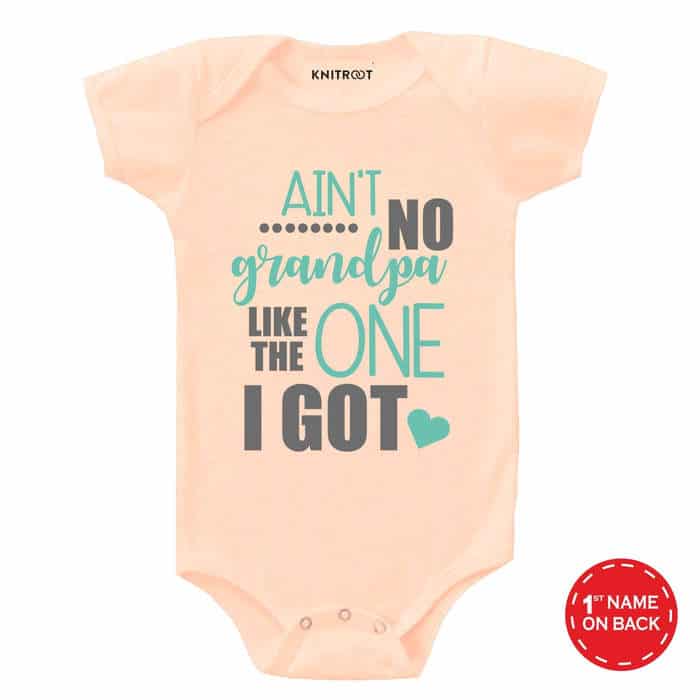 Ain't No Grandpa Like The One I Got Onesie (Peach)