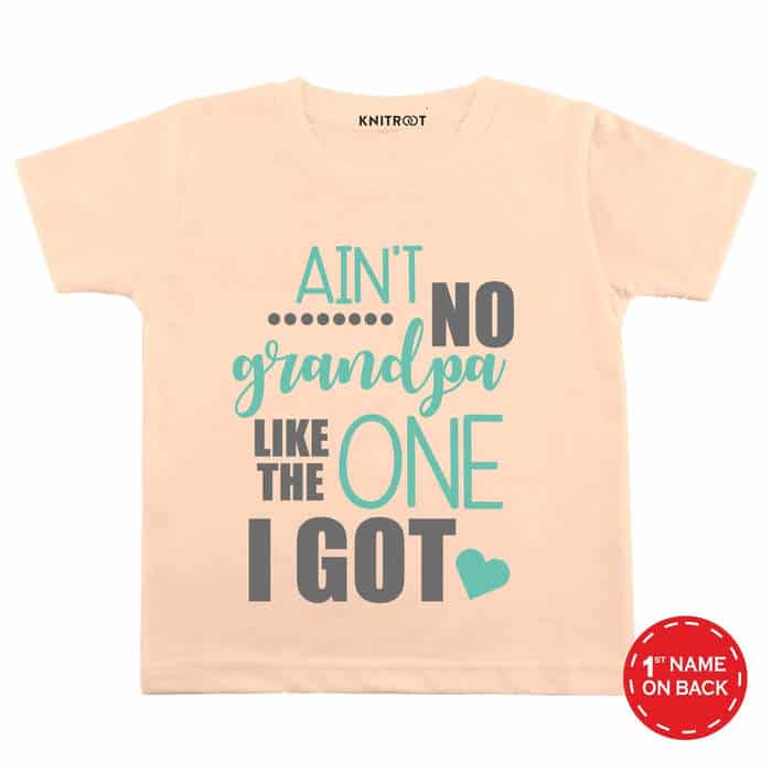 Ain't No Grandpa Like The One I Got Tshirt (Peach)