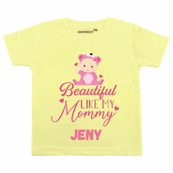 Beautiful Like My Mommy Tshirt (Yellow)