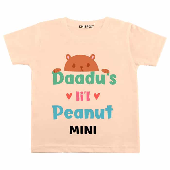 Daadu Li'l Peanut Tshirt (Peach)