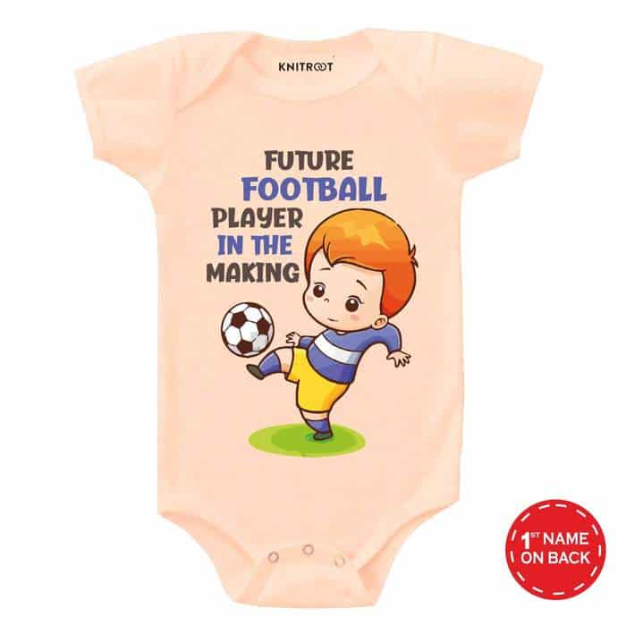 Future Football Player in the Making Onesie (Peach)