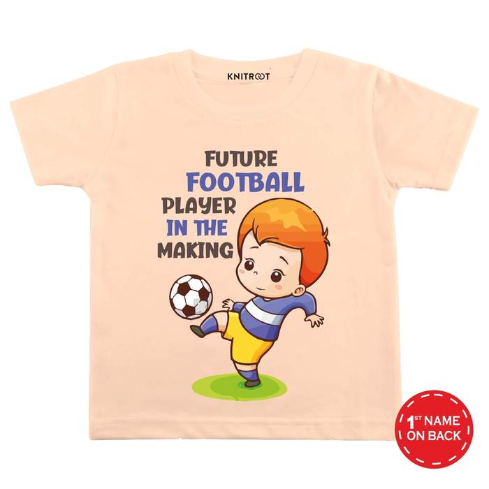 Future Football Player in the Making Tshirt (Peach)