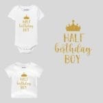 Half Birthday Boy Baby Outfit